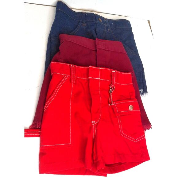 Vintage Little Girls Shorts HealthTex Sears SET OF 3 READ - Picture 1 of 6